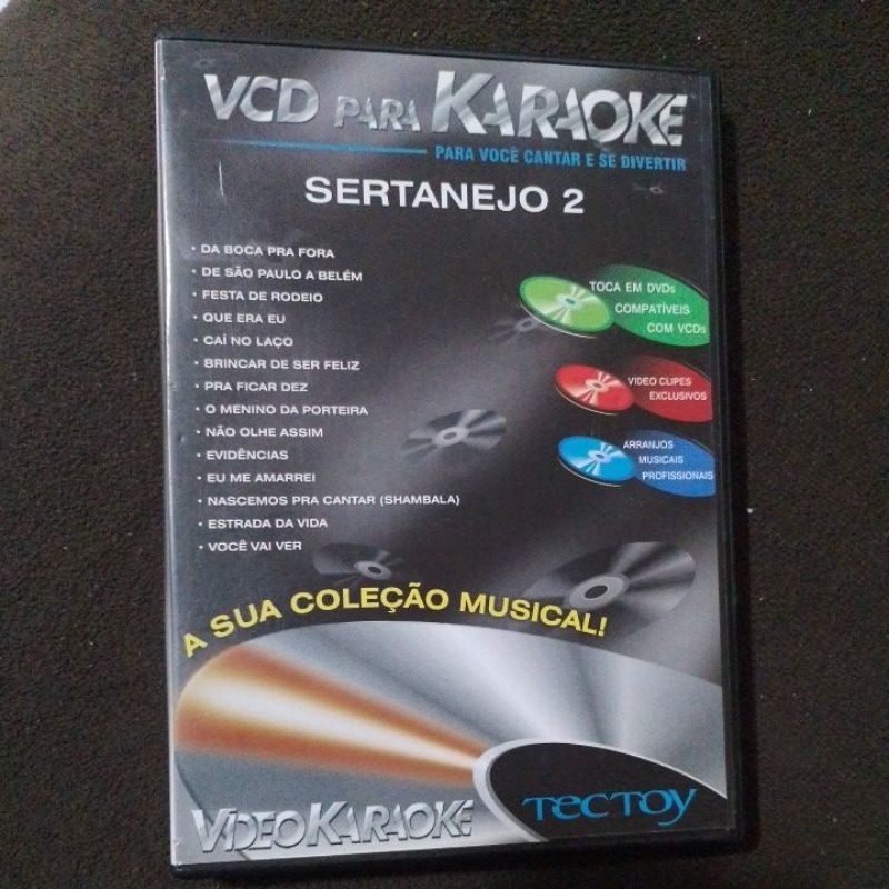 VCD DE KARAOKÊ TECTOY SERTANEJO VOL.2