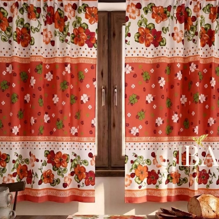Cortina De Cozinha Para Vitro casa e decoração 200cm X 130cm - Joaninha