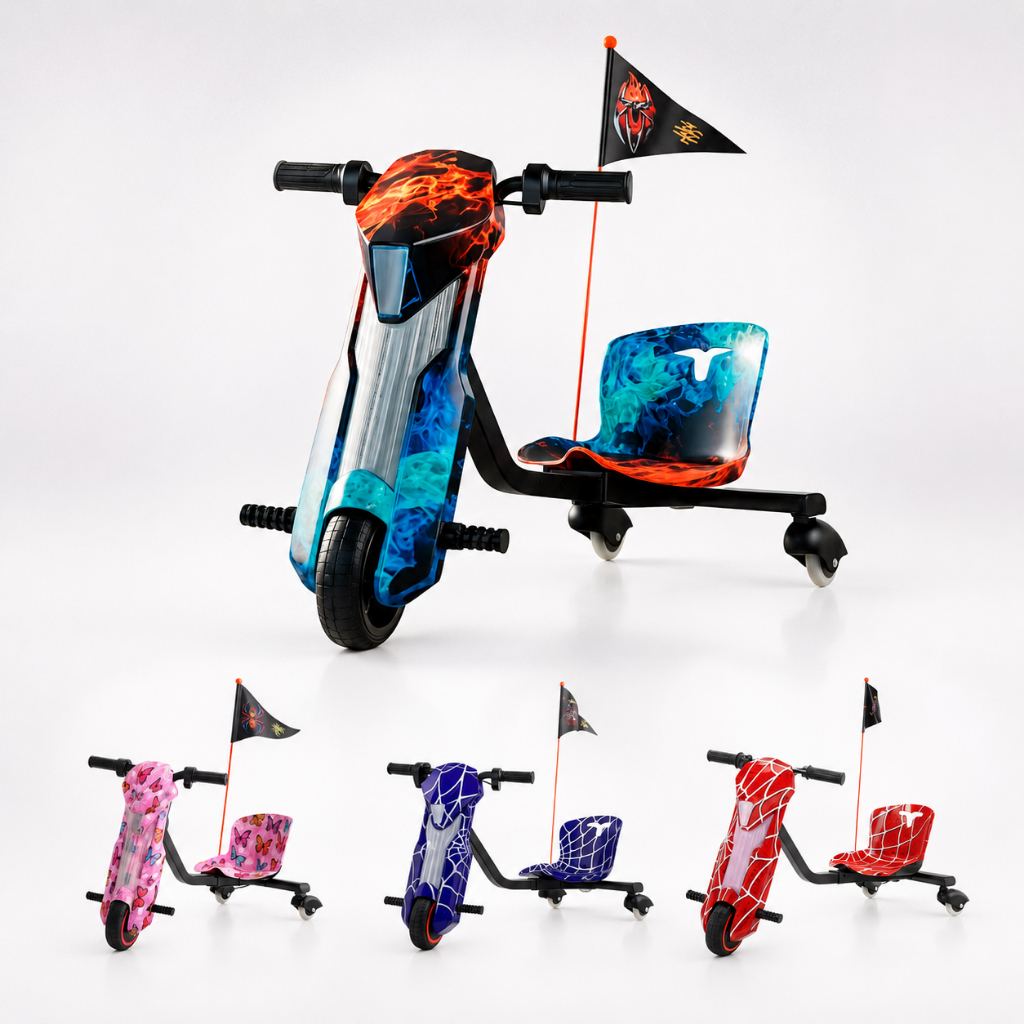 Patinete Triciclo Elétrico Drift 8'' Polegadas Motorizado Bluetooth
