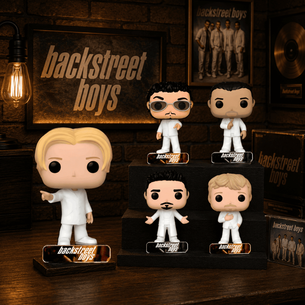 Totem Mdf Adesivado Backstreet Boys Banda Decoração GEEK Colecionável Plaquinha Personalizada Boneco