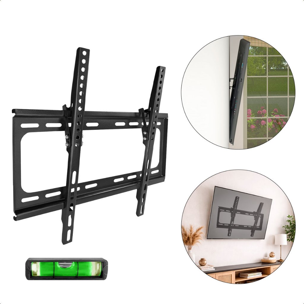Suporte Para Tv Inclinação Fixo para TV 23 a 60 Polegadas LCD LED Smart com Parafusos
