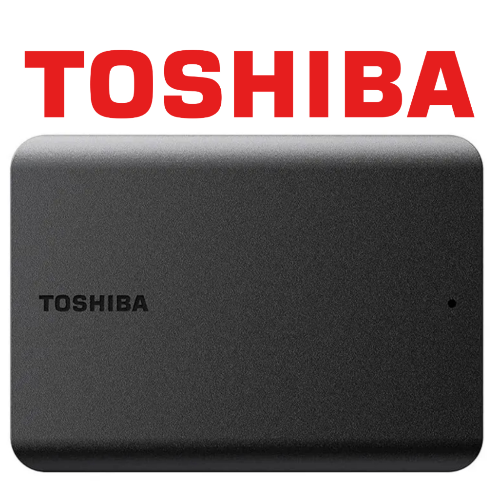 HD Externo 1TB com Conexão USB 3.0 Armazenamento Portátil Resistente Toshiba Original Canvio Preto