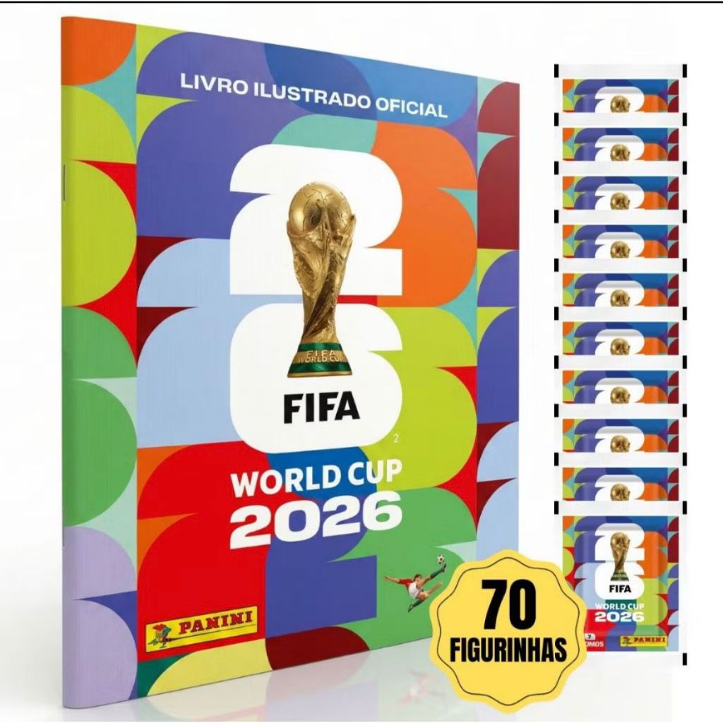 Álbum Da Copa Do Mundo 2026 + Figurinhas  Capa Brochura  FIFA WORLD CUP 2026 …