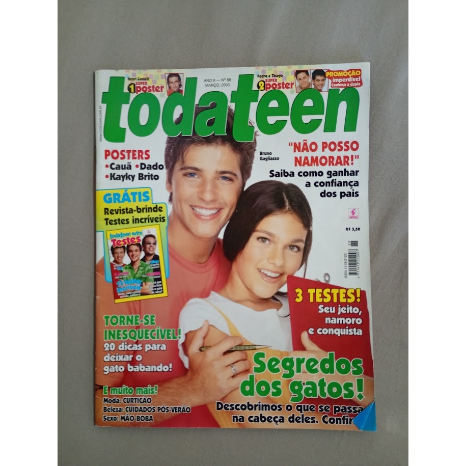 TODATEEN 88 * MAR/03 *  BRUNO GAGLIASSO * PEDRO & THIAGO * CAUÃ
