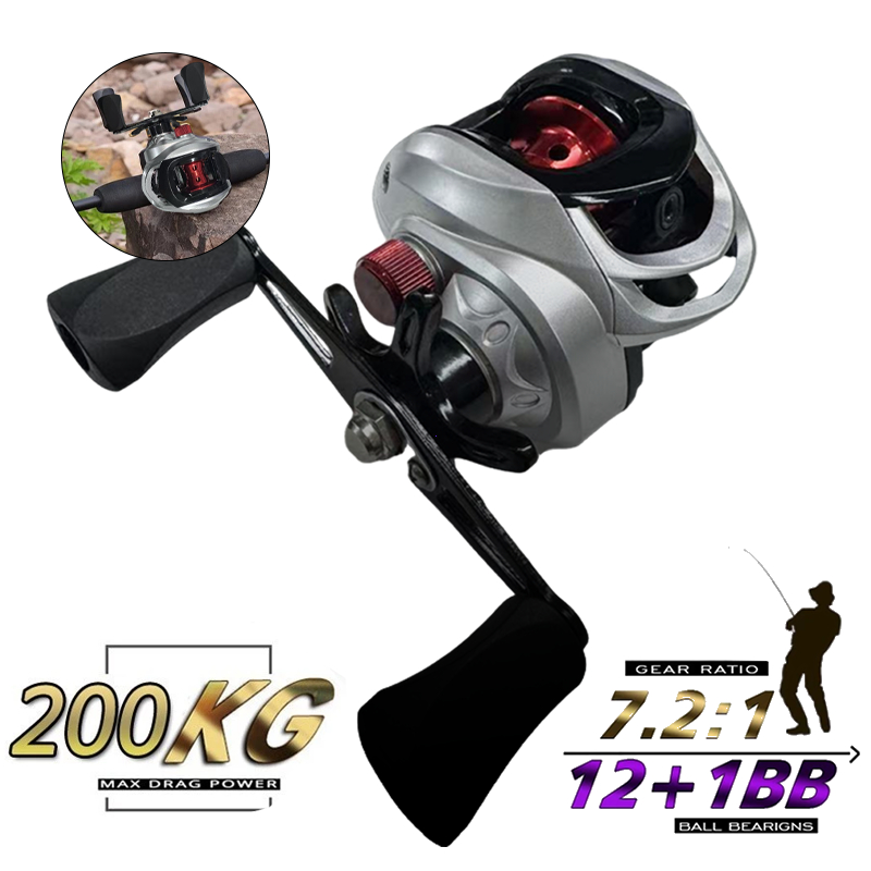Carretilha De Pesca Com Marine Sports Pitching 6.2 : 1 Alta 10kg Max Molinete De Pesca Molinete Pesca Mulinete