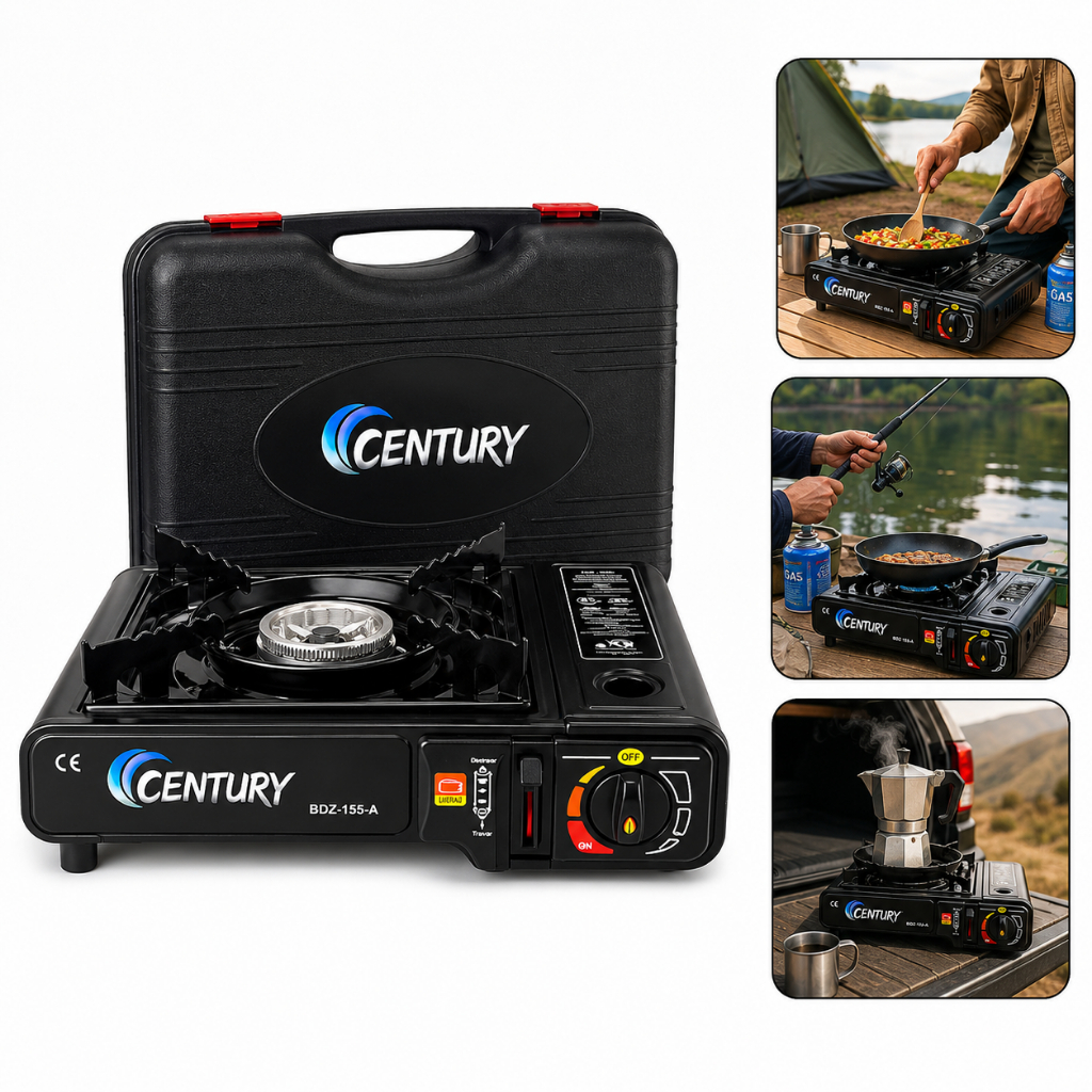 Fogareiro Portátil A Gás Camping Maleta Acendimento Automático
