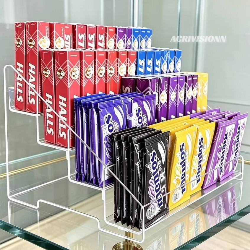 Porta Doces em Acrílico Premium Display Acrílico para Doces e Balas Suporte Acrílico para Doces