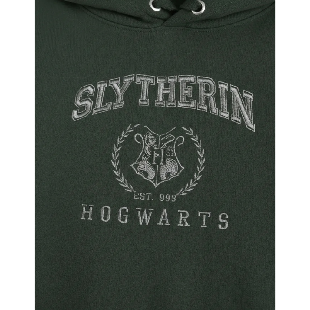 Moletom Harry Potter Sonserina Bordado Unissex