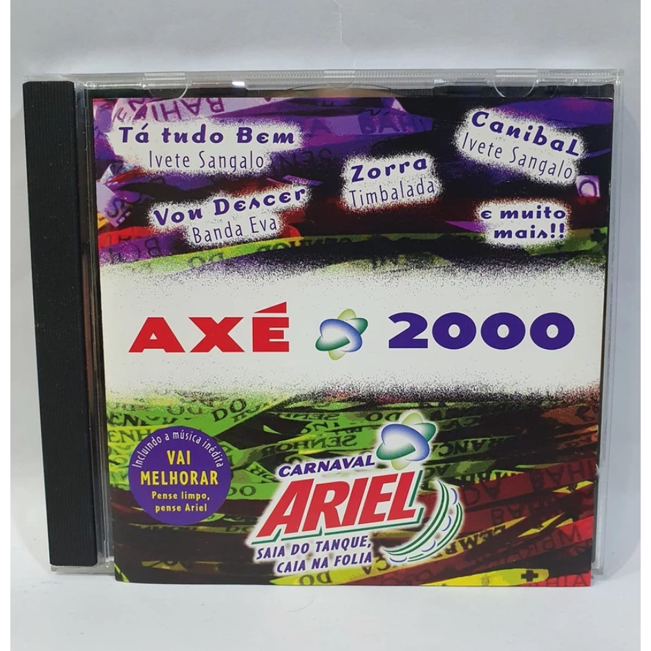CD Promo Ariel - Axé 2000 - Bruno Simpson Ivete Banda Eva Cheiro de Amor Timbalada Terra Samba Orig.