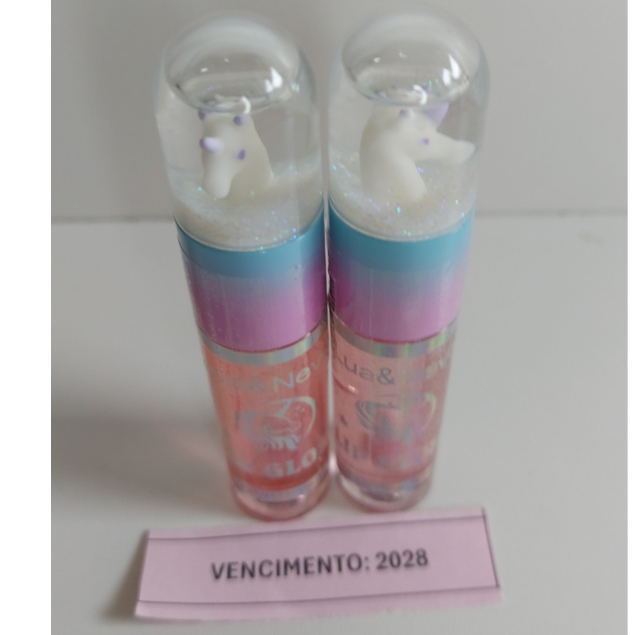 Kit com 2 (DOIS) Lip Glos Lua & Neve - Super Lábio Glow - Cores Sortidas - Outlet