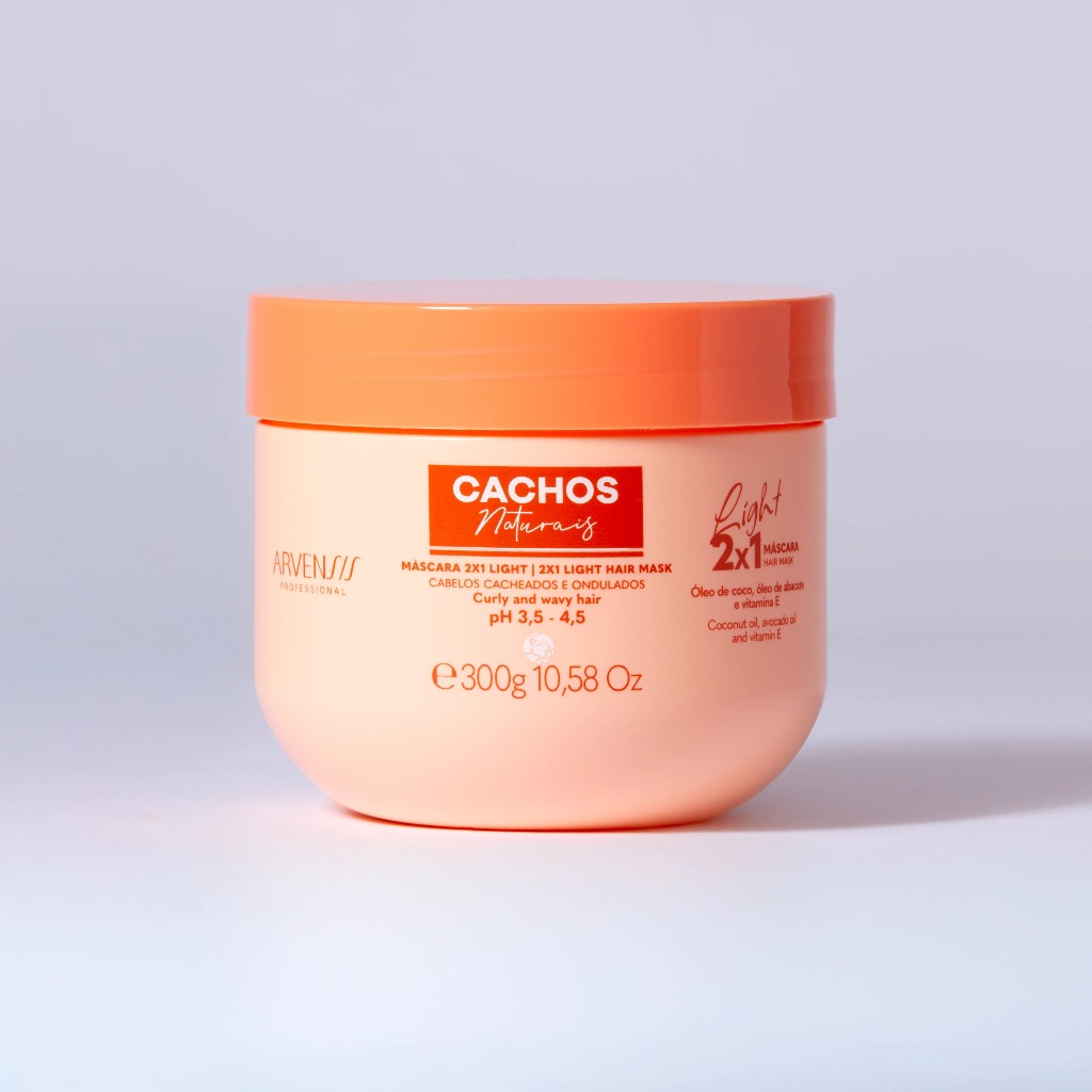 Máscara Capilar Light 2 em 1 Cachos Naturais Arvensis 300g