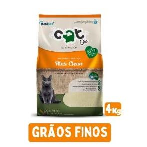 Areia Higiênica Biodegradavel Catbio (4kg) Maxclean /Grãos Finos - PROMOÇÃO