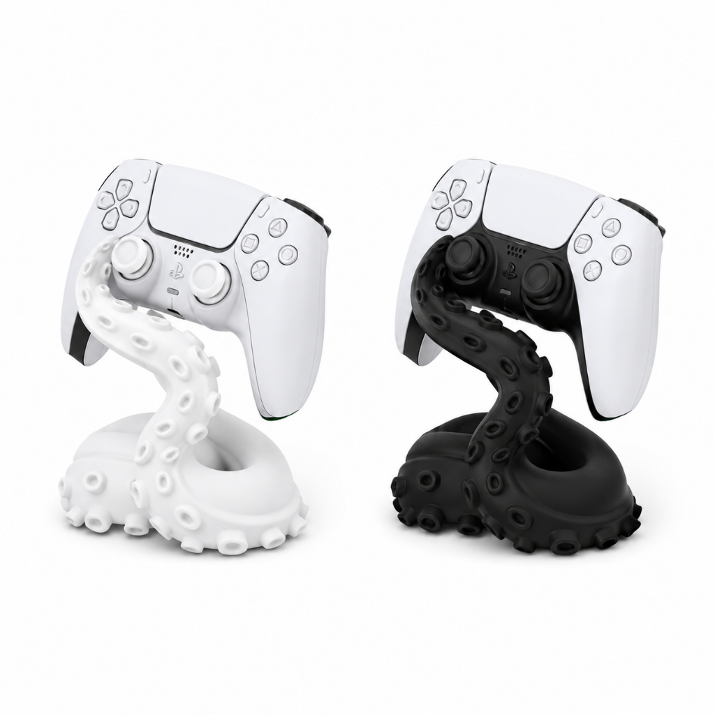 Suporte Gamer Octopus para Controle PlayStation PS5 Polvo Decorativo Setup Base Premium