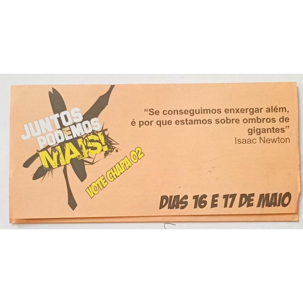 Material Eleitoral Estudantil DCE UCG Chapa 02 Juntos Podemos Mais Universidade Católica de Goiás