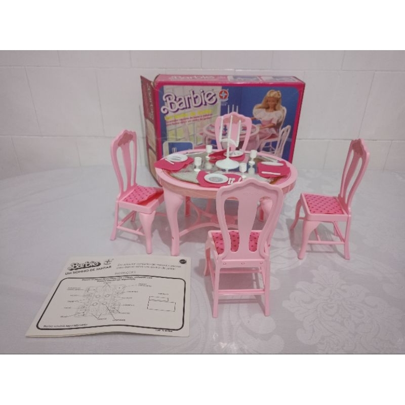 Conjunto De Mesa De Jantar Para Boneca Antiga Estrela Um Sonho De Jantar