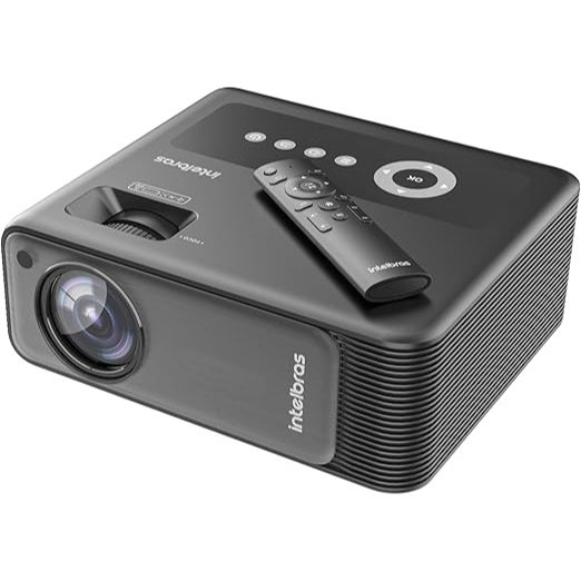 Projetor Full HD Intelbras 7400 Lúmens Pfl6520 Preto