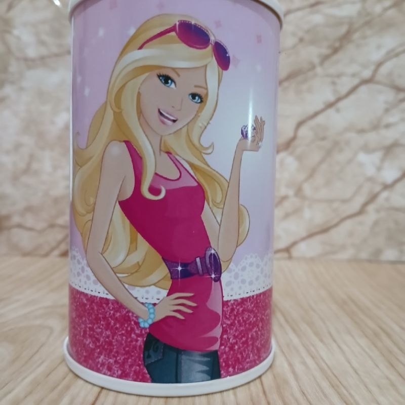 Cofrinho Personalizado Barbie 10x6cm | Lembrancinha de Festa Infantil | Aniversário