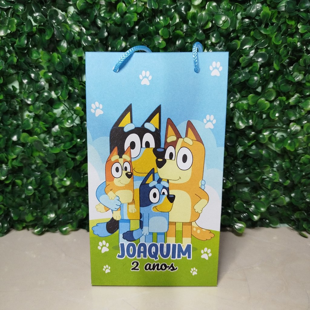 Sacolinha Surpresa Personalizada Bluey Lembrancinha Festa Infantil