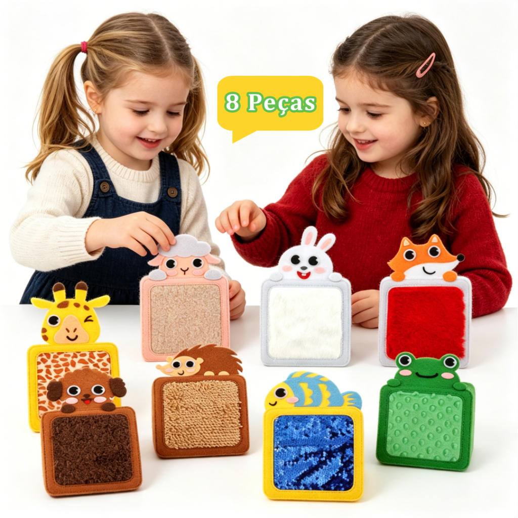 8 Pçs Tapetes Sensoriais De Feltro Sensorial Mini Esteira Engraçado Texturizado Brinquedos Antiderrapante Telhas Para