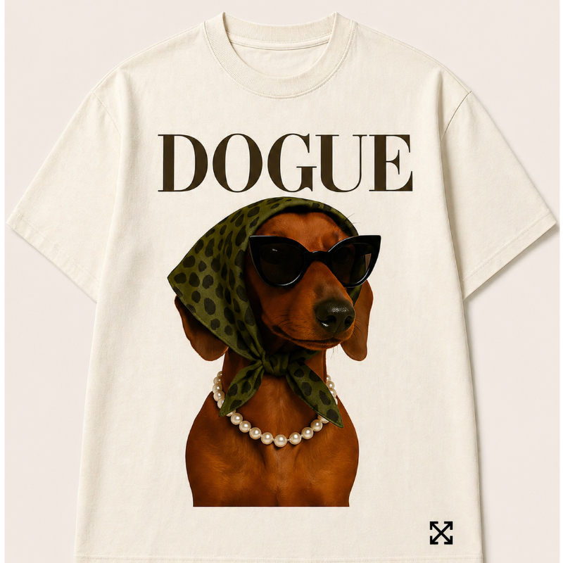 Camiseta Dogue Fofinho Feminina Viral TikTok Aesthetic 100% Algodão Premium