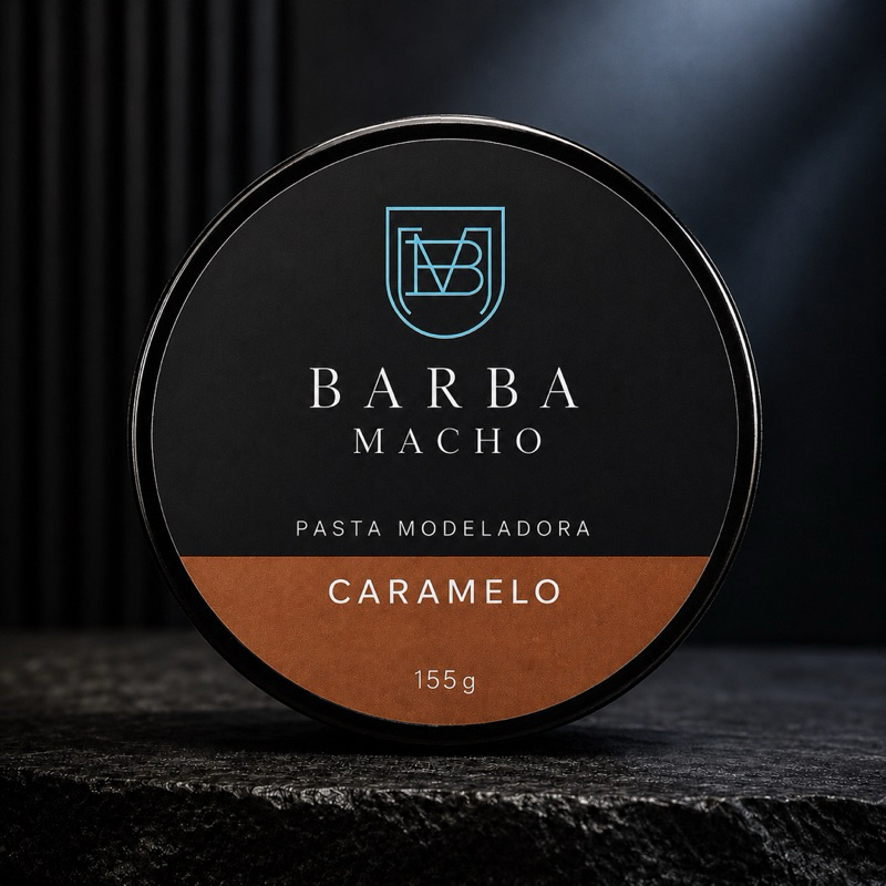 POMADA Pasta Modeladora CARAMELO 155g Barba Macho