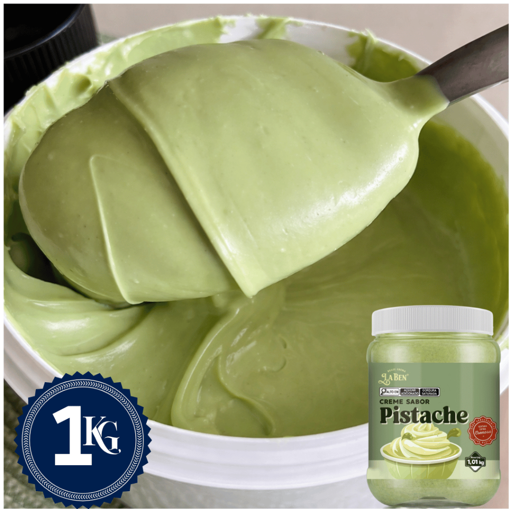 Creme Ganache de Pistache La Ben 1kg - Doces no pote