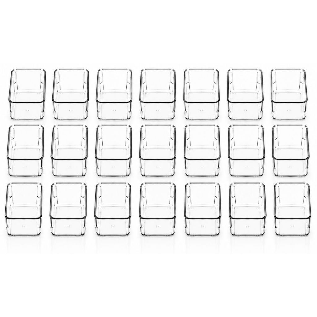 Kit Organizadores de Gavetas Porta Maquiagem Escritorio Geladeira Modular Multiuso Acrilico Pequeno