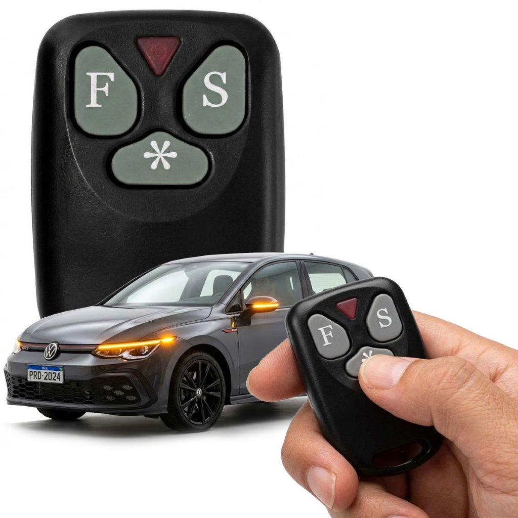 Controle Remoto Alarme Sistec SX40 886 986 988 3 Botões Completo