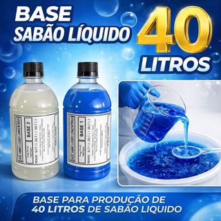 Base Para Sabão Líquido Lava-Roupas Rende 40 Litros Fácil e Prático