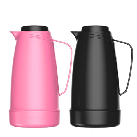 Garrafa Térmica Bule Dama 500ML Rosa Carnaval/Preto TERMOLAR