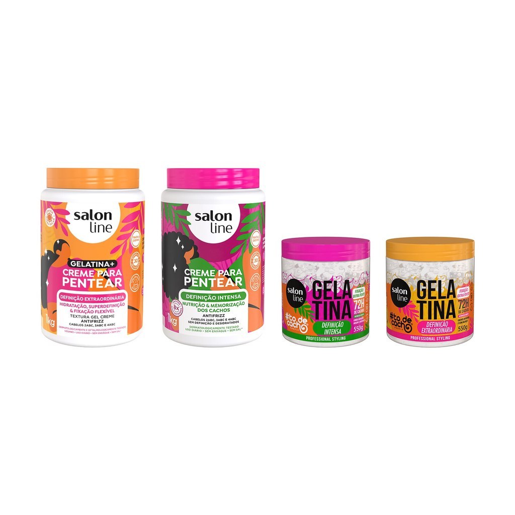 Kit Definição Intensa e Extraordinária com Creme para Pentear e Gelatina