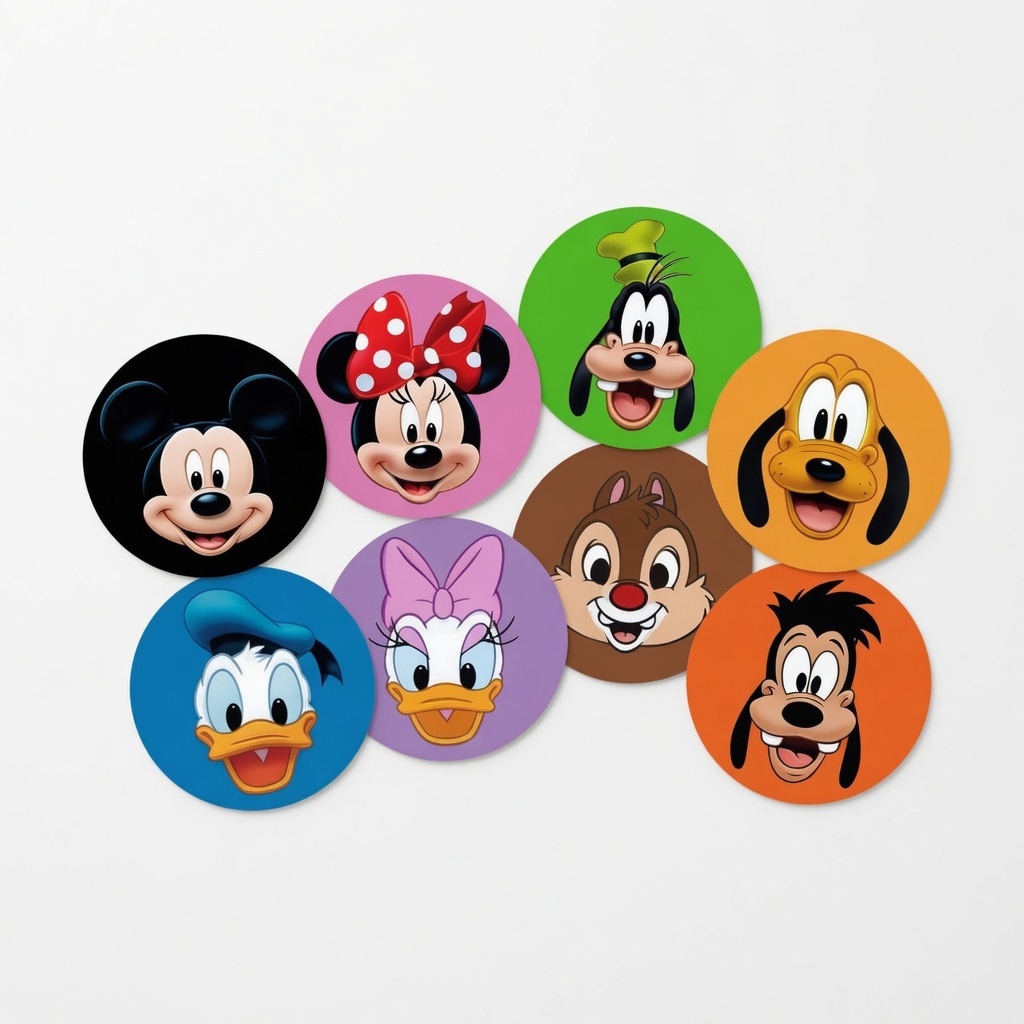 Adesivos Mickey Festa Infantil 128 Unidades Lembrancinha Aniversário Personalizado