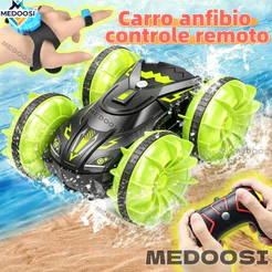 Medoosi Luzes Carros De Brinquedo Controle Remoto Acrobacias Carrinho 4wd 360° Gesto Deformação Twist Climbing Car Toy