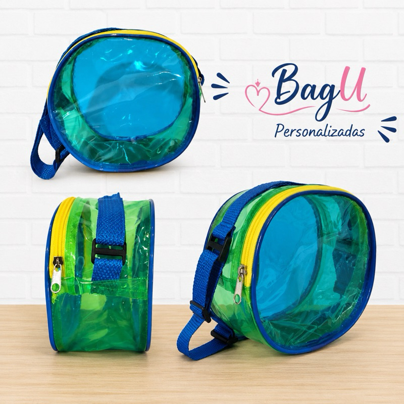 Bolsinhas Redondas de Cristal Brasil para festas e aniversários Kit 15 20 25 30 35 40 45 50 55 60
