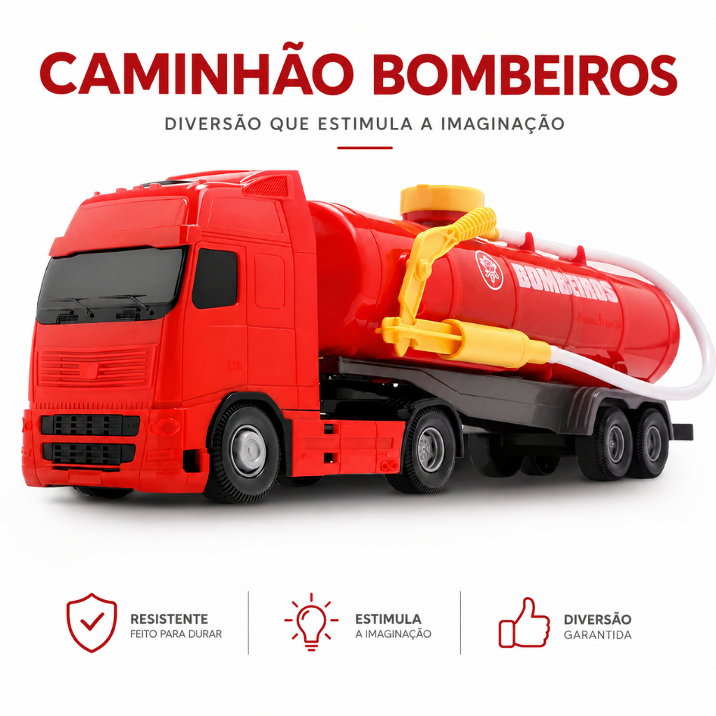 Carrinho Brinquedo De Criança Caminhão Bombeiro Lança Água Brinquedos Carrinho Infantil Kids Para Menino Menina Oferta