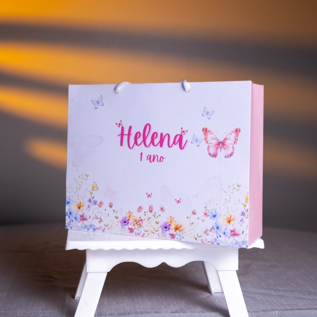 SACOLINHA JARDIM ENCANTADO Personalizado | Sacolinha | Lembrancinha | Mimos | Aniversário