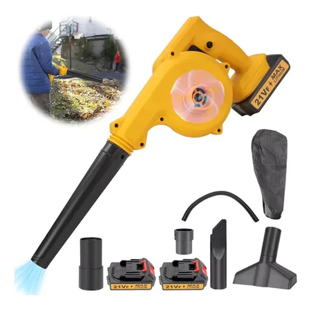 Soprador Profissional à Bateria folhas elétrico aspirador de pó sem fio C/2 bateria 21V