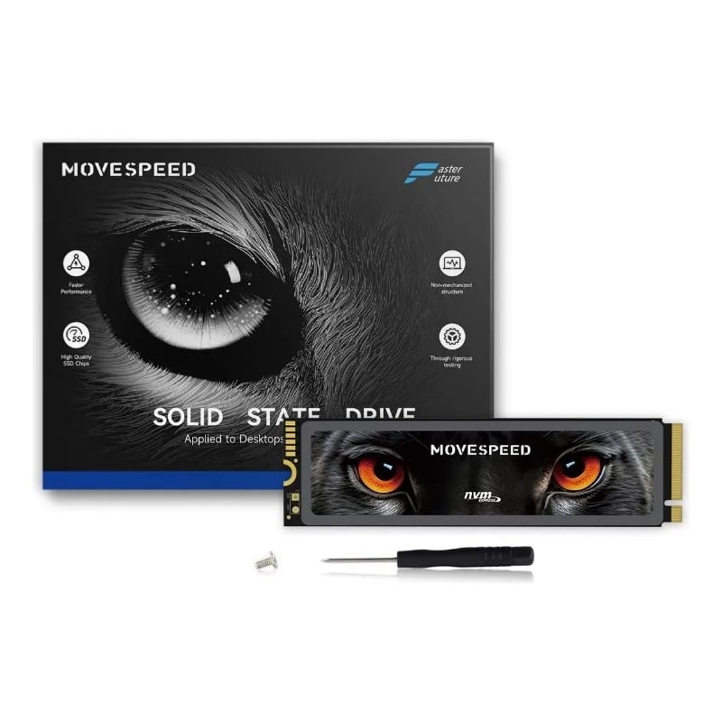 SSD Nvme M2 Movespeed 1Tb  7450mb Pcie 4.0x4 Compatível Com Ps5, Pc, Laptop