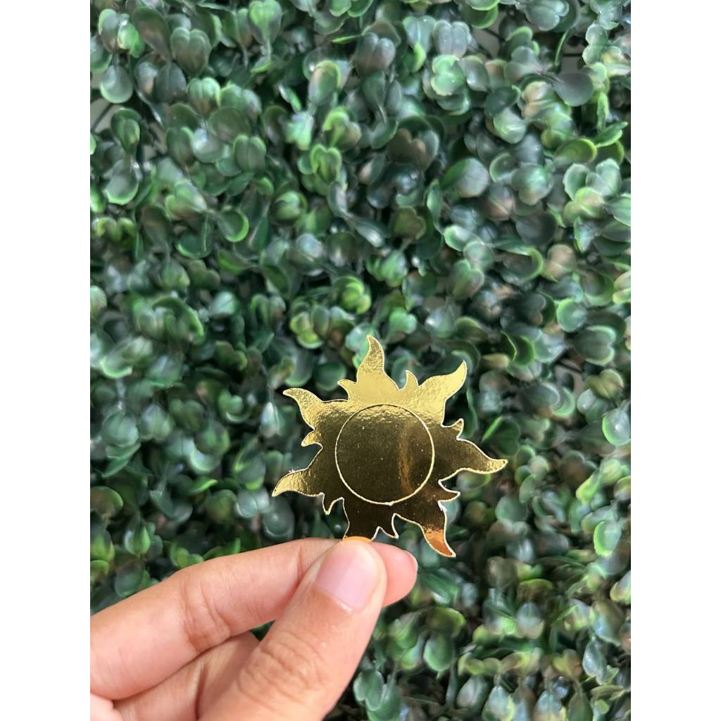 ENVIO IMEDIATO - kit 20 apliques raio de sol lamicote | enrolados | rapunzel — imagem 2 de 2