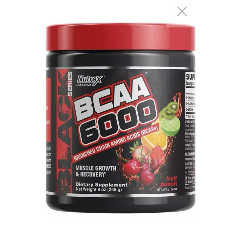 Nutrex Research BCAA 6000 Fruit Punch - 255g