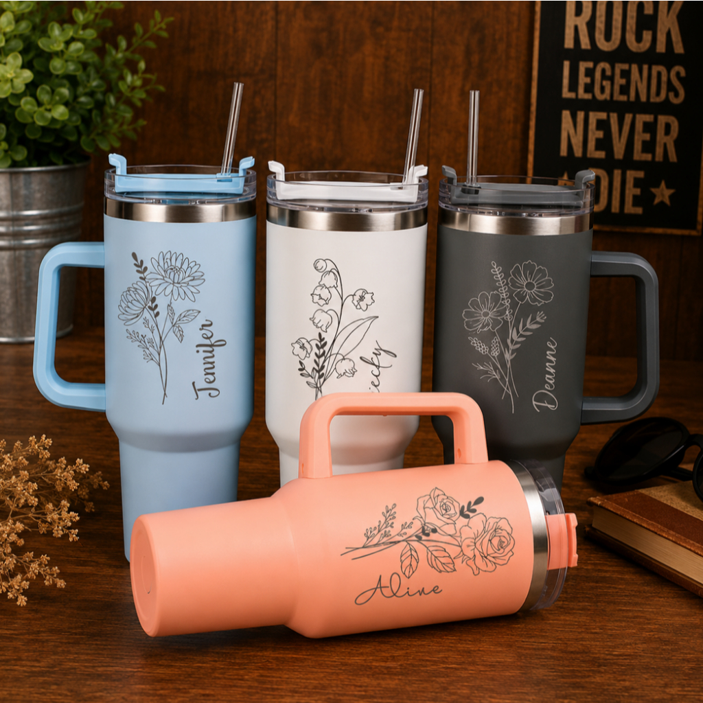 Copo Garrafa Térmica Água 1200 ml Personalizada, Copo Térmico Grande com Canudo