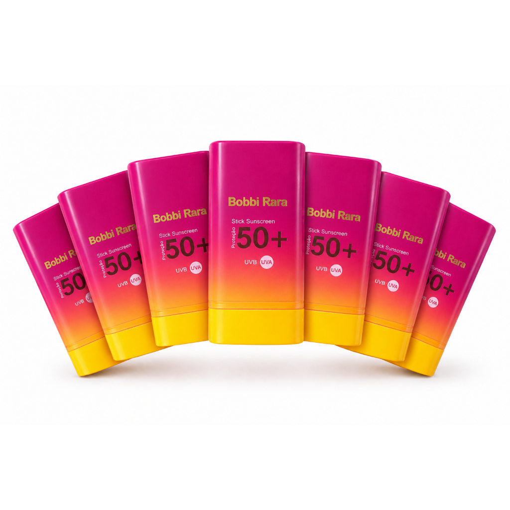 Protetor Solar Transparente Bastão FPS50+ Proteção Total Sem Oleosidade, Ideal para Sol, Praia e Piscina