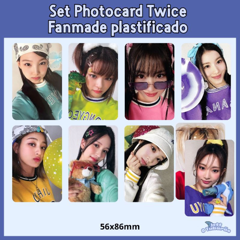 Kit 9 Photocards plastificado Twice this is for - nayeon - jeongyeon - momo - sana - jihyo - mina