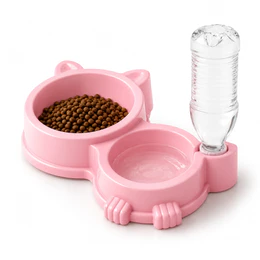 Comedouro Duplo Anti Formiga Pet Bebedouro automático suporte para Garrafa cachorro gato coelho