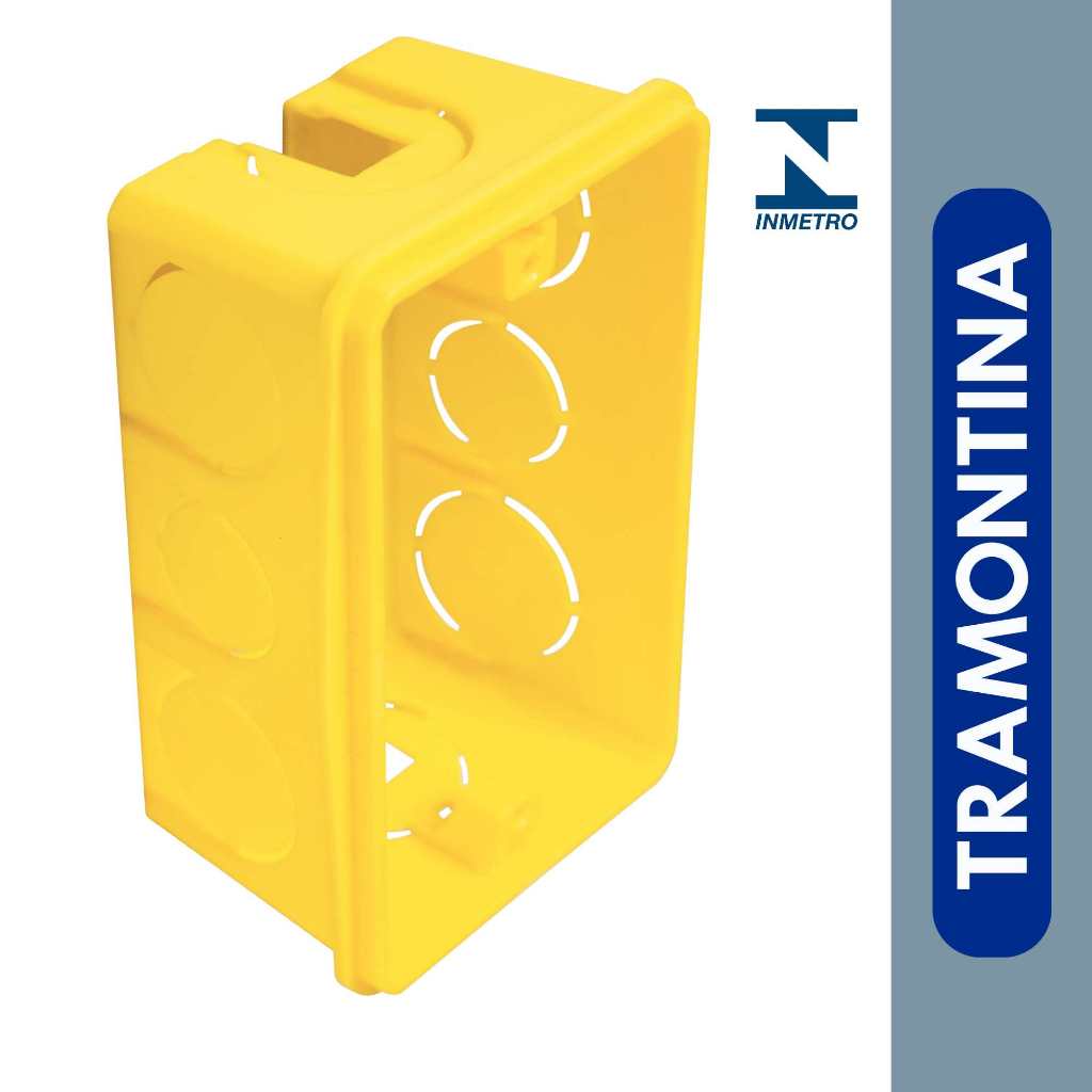 Caixinha de Embutir Tramontina Retangular 4x2 Kit 16 Peças