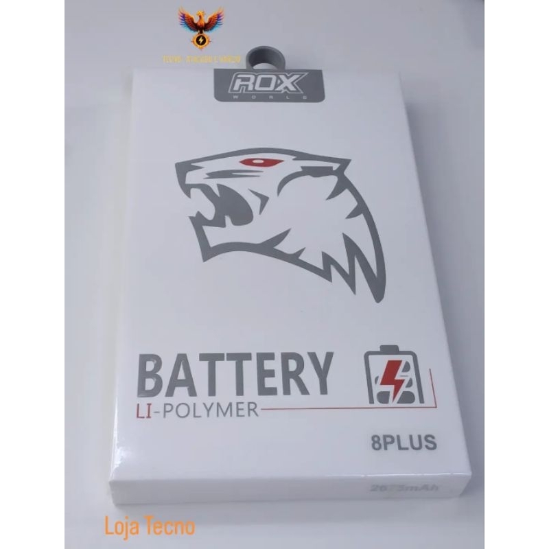 Bateria iPhone 8 Plus ROX Alta Capacidade Saúde 100%
