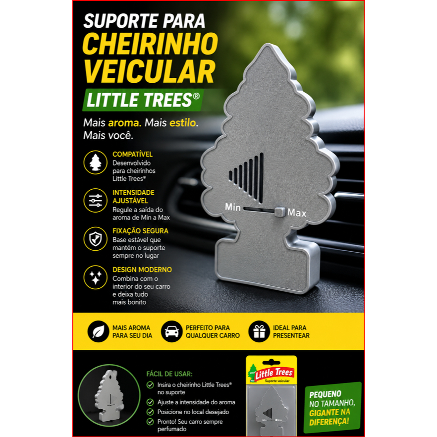 Suporte para Cheirinho Veicular Little Trees