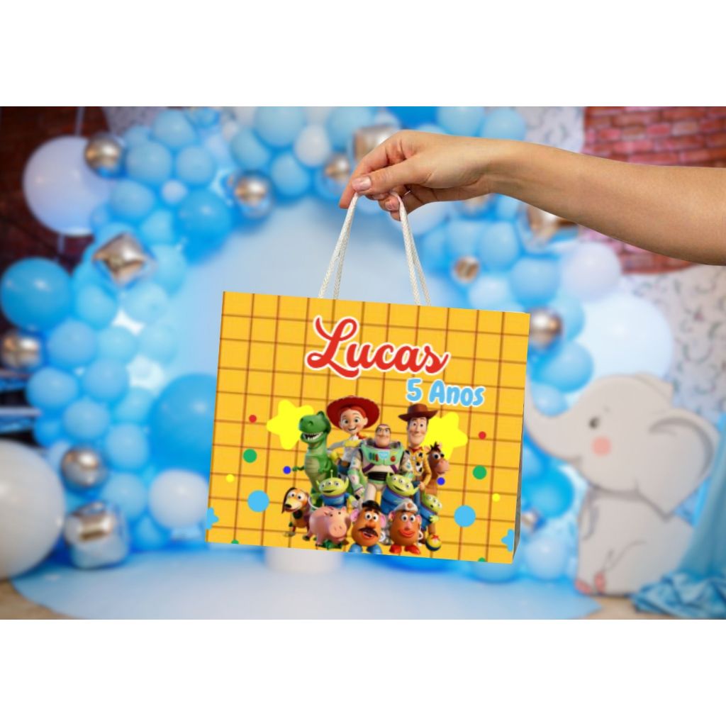 Sacolinha TOY STORY Personalizado Sacolinha Lembrancinha Aniversário