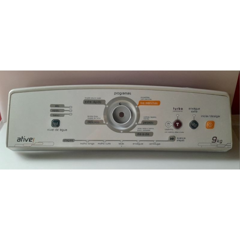 carcaça painel frontal lavadora Brastemp active Bwl09b