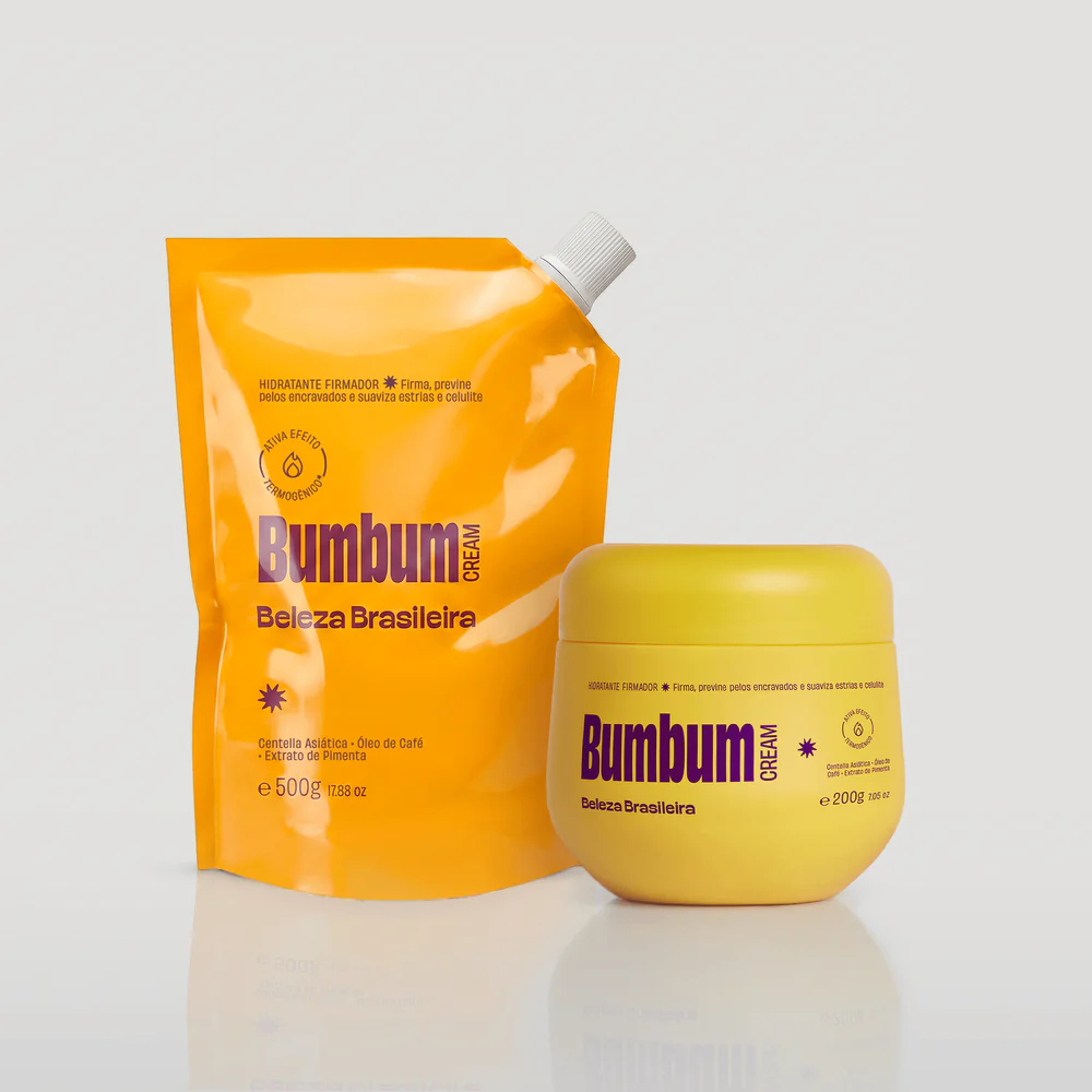 Kit Bumbum Cream Pote + Refil 500g Creme Firmador Anticelulite